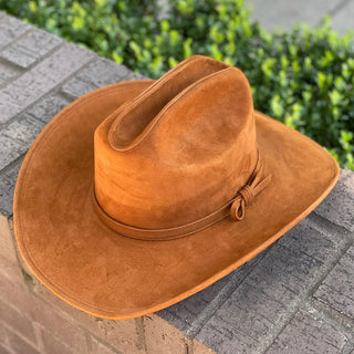 Sombrero de cuero cobre Gorge