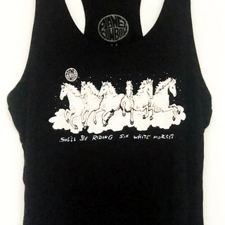 Edición LTD: Camiseta sin mangas Six White Horses para mujer 